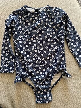 minnow Girls Ditch Plains Daisy Rashguard One Piece
